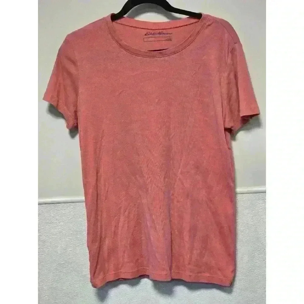 Women's Eddie‎ Bauer T-Shirt, Size L, Coral